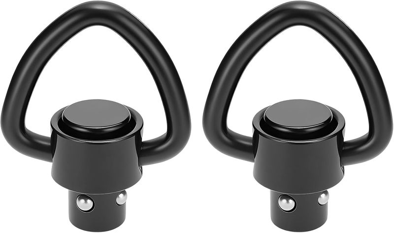 NEATABY Quick Detach Sling Swivel Attachments, Heavy Duty Button-Operated Mount, Two Point and Traditional Sling Swivel, Black - Image 1